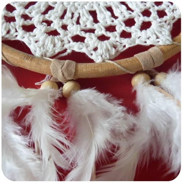 Simandra Traumfänger Dreamcatcher Windspiel Federn Träume Geschenk Deko Hängend gehäkelt 16 cm Clearance-Verkauf