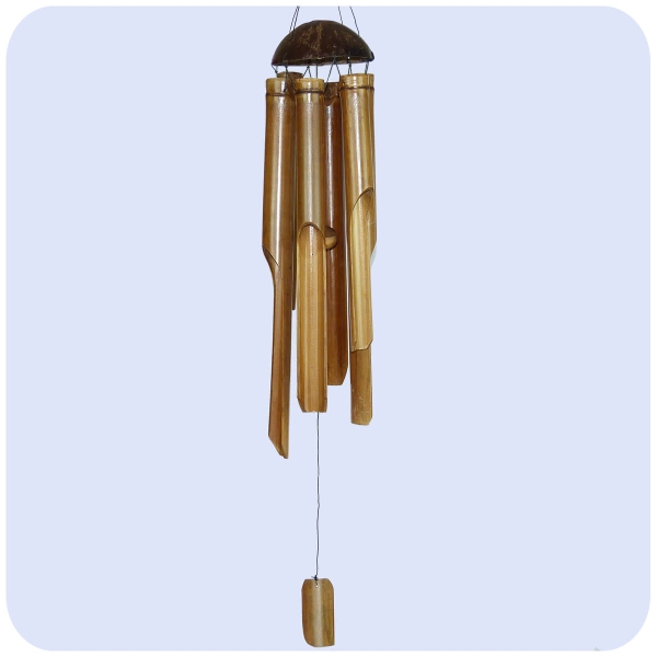 Simandra Windspiel Klang-Spiel Bambus Deko Mobile Klangröhren Entspannung Garten Türglocke Feng Shui 30 cm 50% Rabatt für begrenzte Zeit