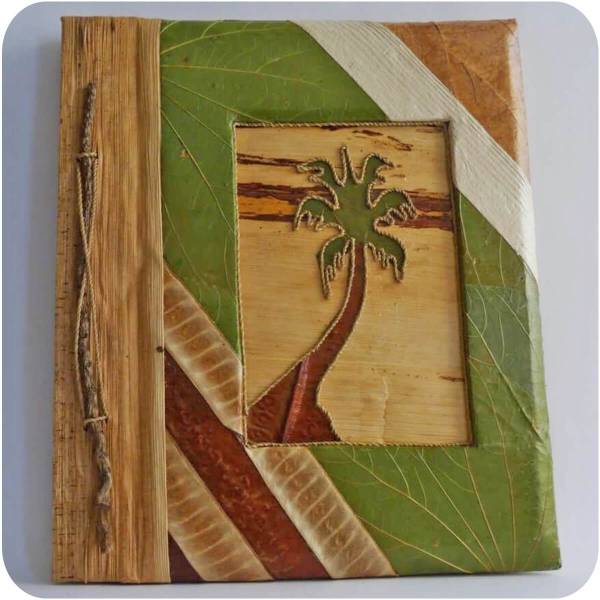 Simandra Handgemachtes Notizbuch Gästebuch Erinnerungen Buch handgefertigt Kunsthandwerk Adressbuch Natur 22 x 17 cm mittel Meist gekauft