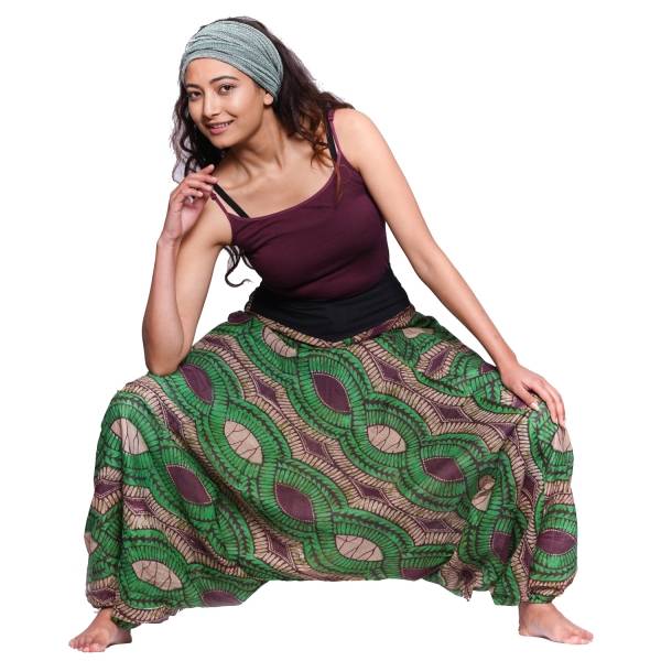 Simandra Haremshose Pumphose Freizeit Goa Yoga Baggy Pluder Aladin-Hose Baumwolle Sarouel bunt Khadija