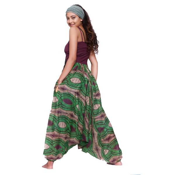 Simandra Haremshose Pumphose Freizeit Goa Yoga Baggy Pluder Aladin-Hose Baumwolle Sarouel bunt Khadija Blitzverkäufe