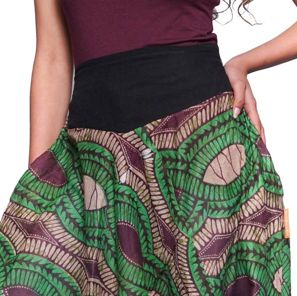 Simandra Haremshose Pumphose Freizeit Goa Yoga Baggy Pluder Aladin-Hose Baumwolle Sarouel bunt Khadija Blitzverkäufe