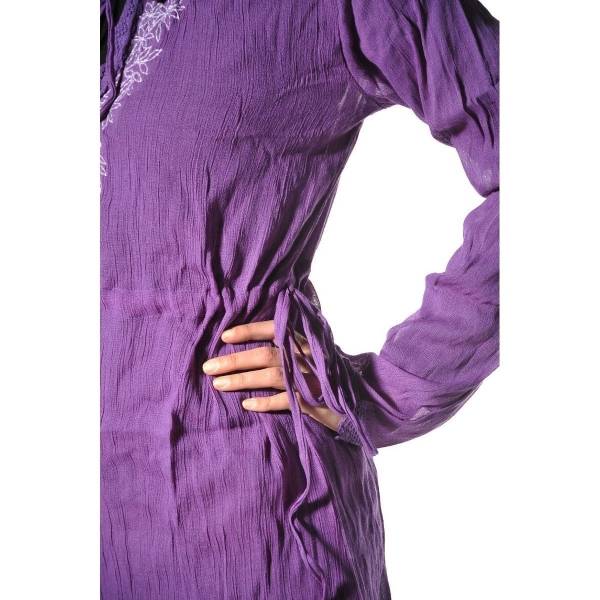 Simandra Langarm Bluse Oberteil Longshirt Kleid Shirt Träger Tank Schluppenbluse Hippie Tunika Zarina Fabrikpreis