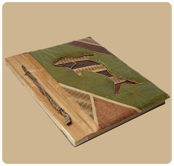 Simandra Notizbuch Gästebuch Tagebuch Scrapbooking handgefertigt Naturmaterial 28 x 23 cm Günstig kaufen