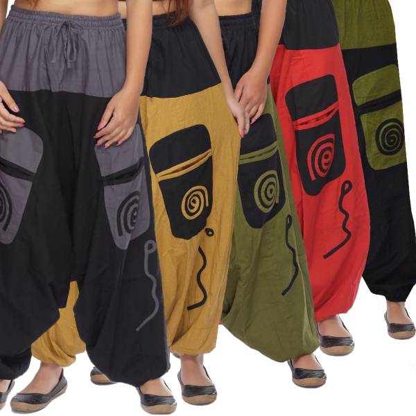 Simandra Haremshose Pumphose Aladinhose Pluderhose Yoga Goa Sarouel Baggy Aladin Freizeithose Damen Versandkostenfrei