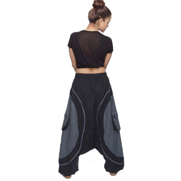 Simandra Haremshose Pumphose Aladinhose Pluderhose Yoga Goa Sarouel Baggy Aladin Freizeithose Soni Damen Großer Ausverkauf