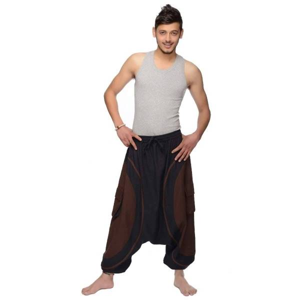 Simandra Haremshose Pumphose Aladinhose Pluderhose Yoga Goa Sarouel Baggy Aladin Freizeithose Soni Herren