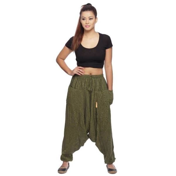 Simandra Haremshose Pumphose Aladinhose Pluderhose Yoga Goa Sarouel Baggy Freizeithose Singharaja Damen