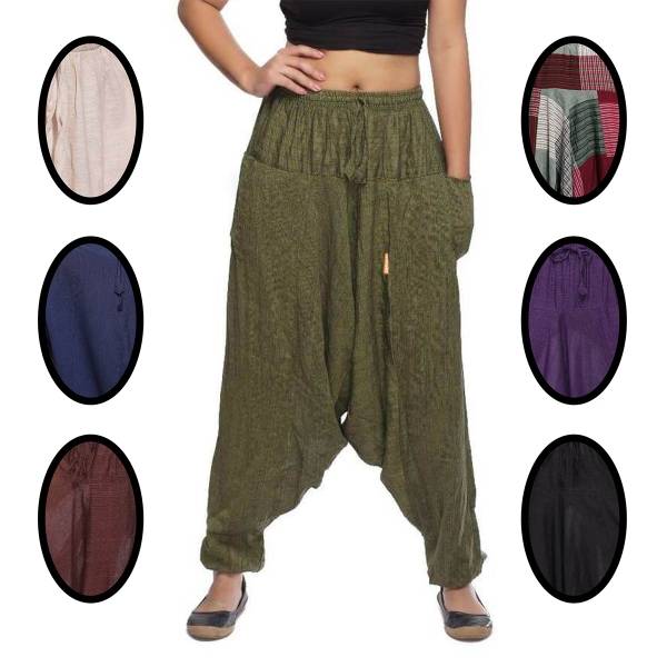 Simandra Haremshose Pumphose Aladinhose Pluderhose Yoga Goa Sarouel Baggy Freizeithose Singharaja Damen Begrenztes Angebot