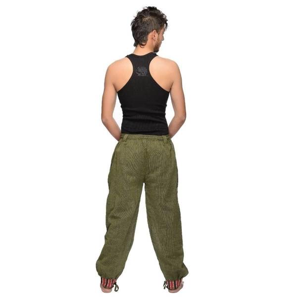 Simandra Haremshose Thamel Freizeithose mit breitem gewebtem Bund Fischerhose für Herren Preisnachlass