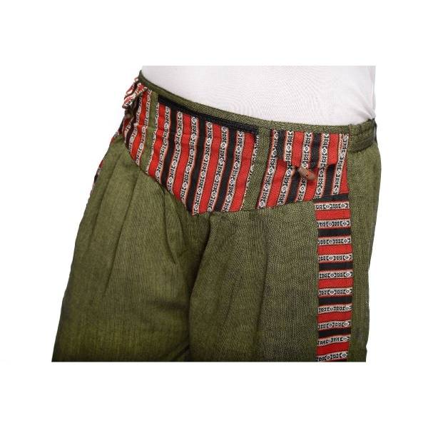 Simandra Haremshose Thamel Freizeithose mit breitem gewebtem Bund Fischerhose für Herren Preisnachlass