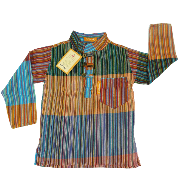 Simandra Kinder Patchworkhemd "Karna" von - Hemd im Mittelalter-Stil