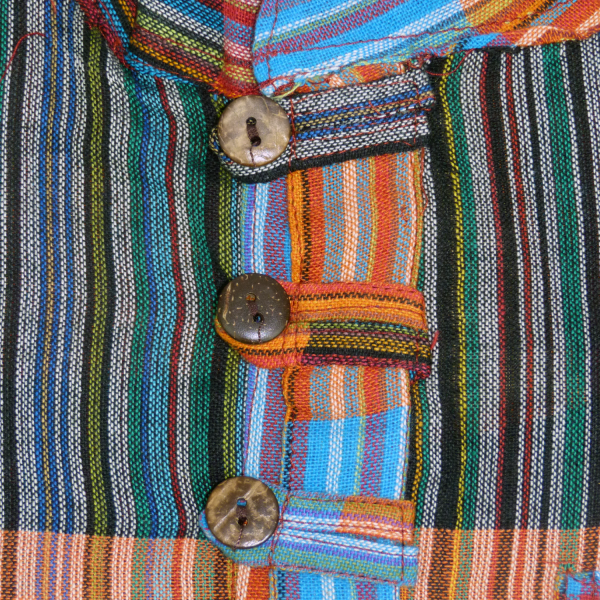 Simandra Kinder Patchworkhemd "Karna" von - Hemd im Mittelalter-Stil Vatertagsangebot