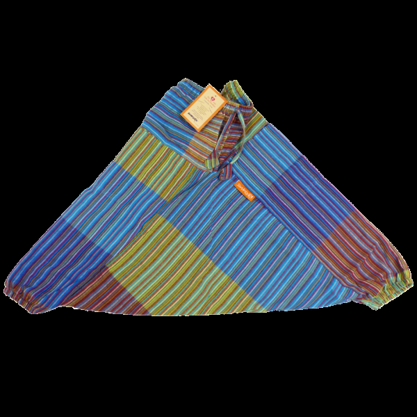 Simandra Kinderhose "Karna" I Patchworkhose mit Gummizug I Haremshose aus 100% Baumwolle I Aladinhose mit 2 Taschen I absolute Bewegungsfreiheit Valentinstagsangebot