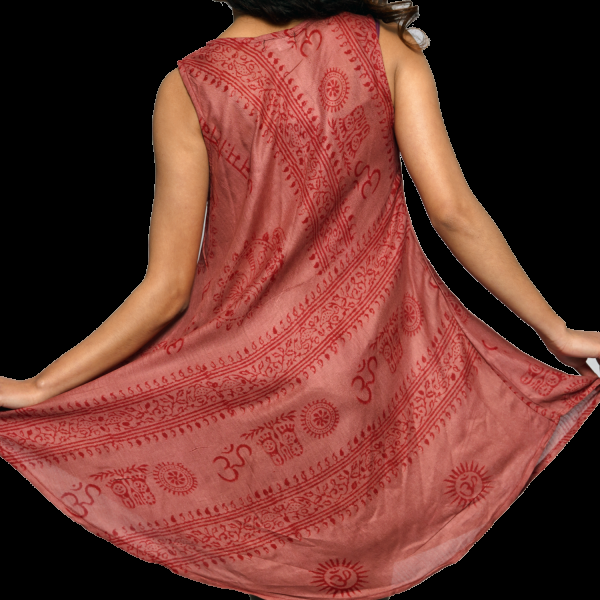 Simandra Kleid "Om" - leichtes Sommerkleid - ärmelloses Ethno Kleid aus feiner Baumwolle Lagerräumung