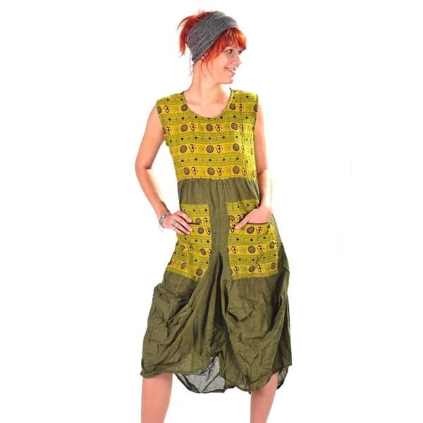 Simandra Kleid Trägerkleid Maxikleid Abendkleid Sommerkleid Strandkleid Kleider Ärmellos Ethno Goa Nepal