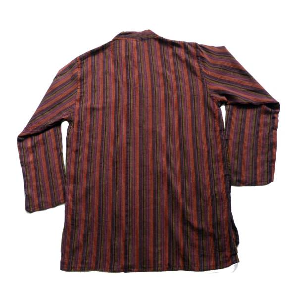 Simandra Herren Kurta Klassisch Gestreift Rot Tägliche Deals
