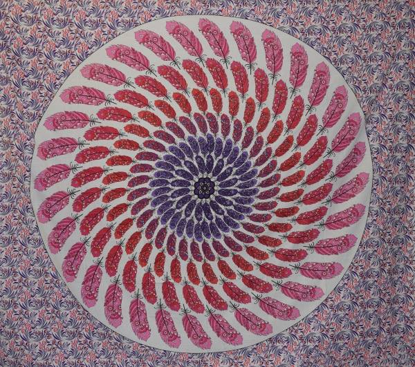 Simandra Wandtuch Mod-2 210x240cm - indischer Wandbehang Picknickdecke Tagesdecke