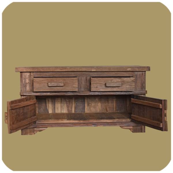 Simandra Alt-Teak Kommode I Massivholz-Möbel I Modell: Borneo 2 Bis zu 60% Rabatt