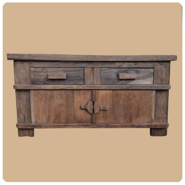 Simandra Alt-Teak Kommode I Massivholz-Möbel I Modell: Borneo 3