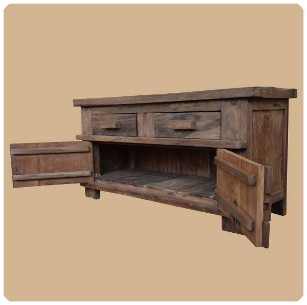 Simandra Alt-Teak Kommode I Massivholz-Möbel I Modell: Borneo 3 Bis zu 65% Rabatt