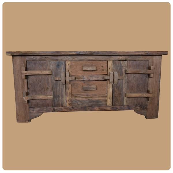 Simandra Altholz Kommode Lombok 1 Sideboard aus Recycling Teakholz massiv