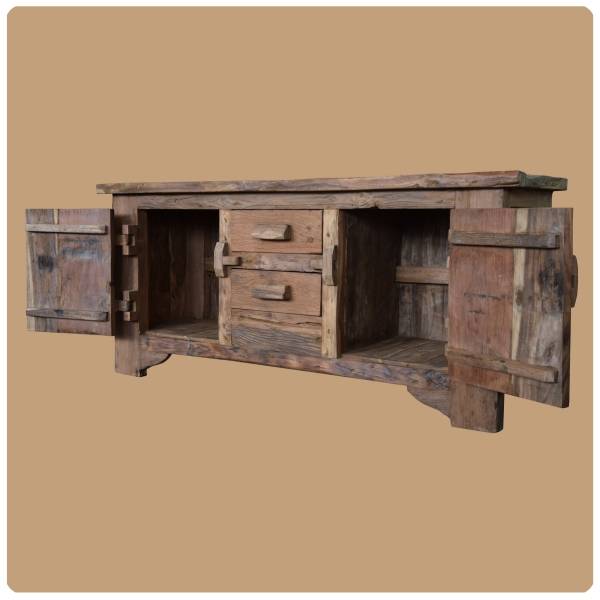 Simandra Altholz Kommode Lombok 1 Sideboard aus Recycling Teakholz massiv Nur für heute