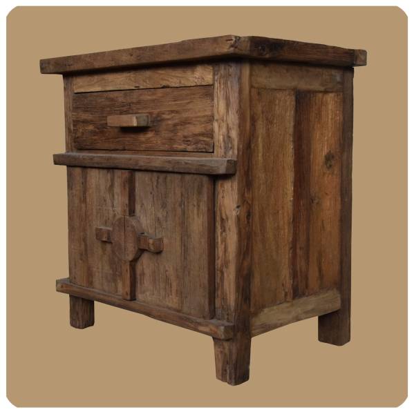 Simandra Altholz Kommode Pur Antik 1 Recycling Teak Holz massiv absolutes Unikat Sonderangebot der Fabrik