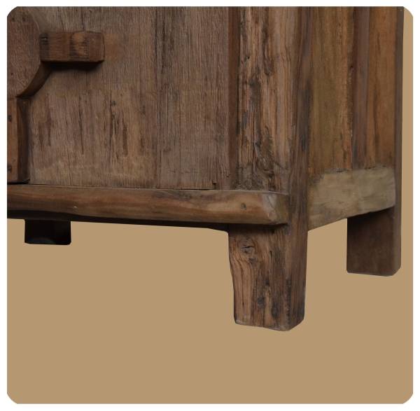 Simandra Altholz Kommode Pur Antik 1 Recycling Teak Holz massiv absolutes Unikat Sonderangebot der Fabrik