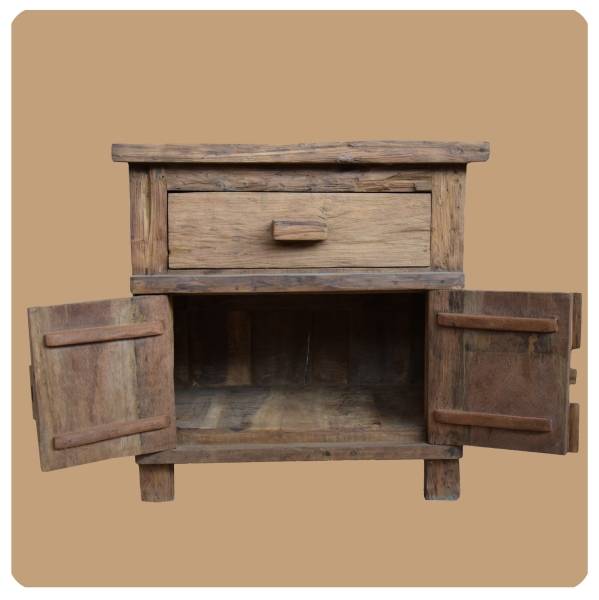 Simandra Altholz Kommode Pur Antik 3 Recycling Teak Holz massiv absolutes Unikat Bis zu 55% Rabatt