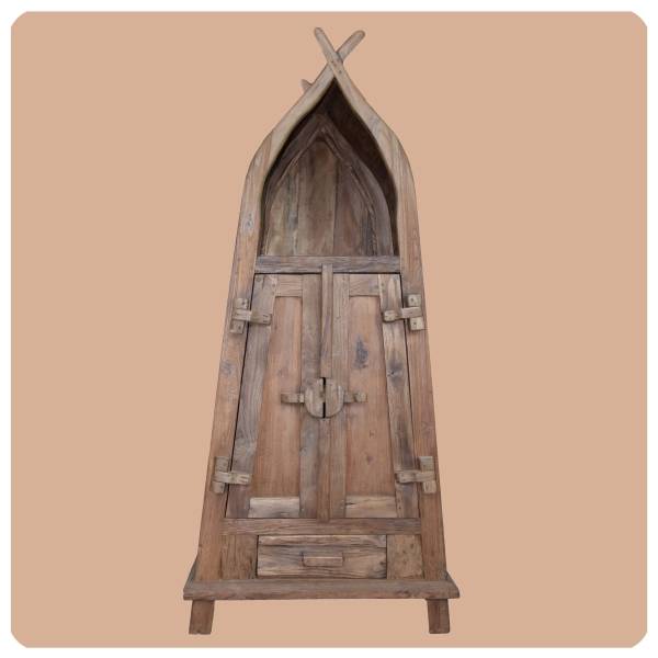 Simandra Altholz Schrank Sumatra Vintage Massiv Teakholz Möbel Handarbeit Antik 1