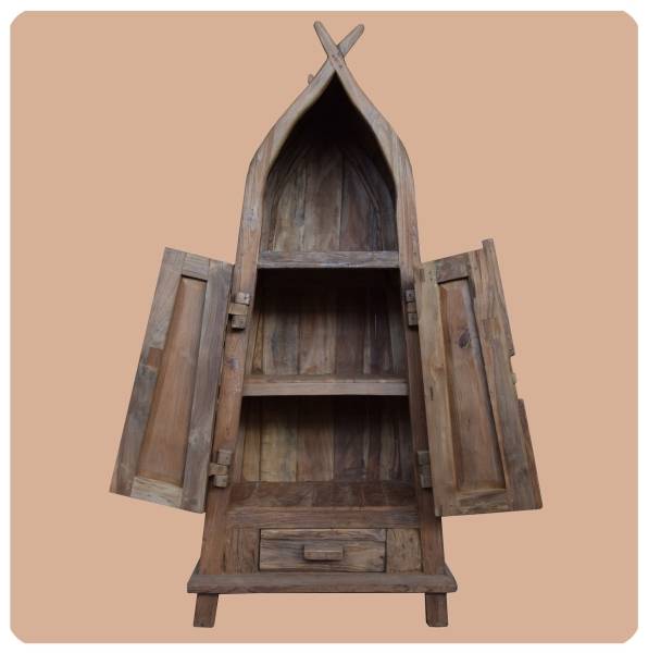 Simandra Altholz Schrank Sumatra Vintage Massiv Teakholz Möbel Handarbeit Antik 1 Begrenzt auf 3 Tage