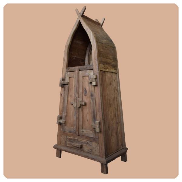 Simandra Altholz Schrank Sumatra Vintage Massiv Teakholz Möbel Handarbeit Antik 1 Begrenzt auf 3 Tage