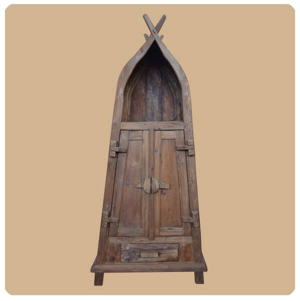 Simandra Altholz Schrank Vintage Massiv Teakholz Möbel Handarbeit "Sumatra 2" Speichern exportieren