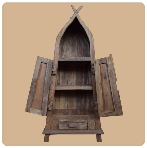 Simandra Altholz Schrank Vintage Massiv Teakholz Möbel Handarbeit "Sumatra 2" Speichern exportieren