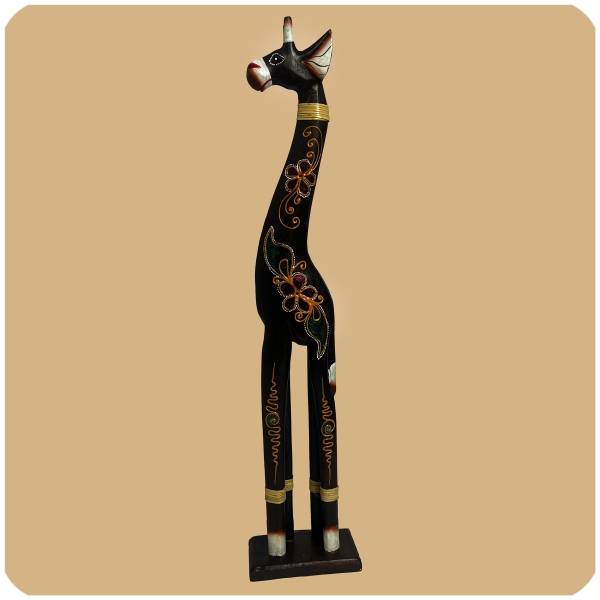 Simandra XXL afrikanische Holzfigur Giraffe Deko Holz Figur Skulptur Afrika