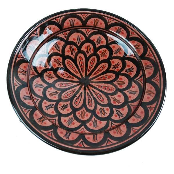 Simandra Orientalischer Keramik Teller handbemalt marokkanische Keramikschüssel Wandteller mittel Flash Sale