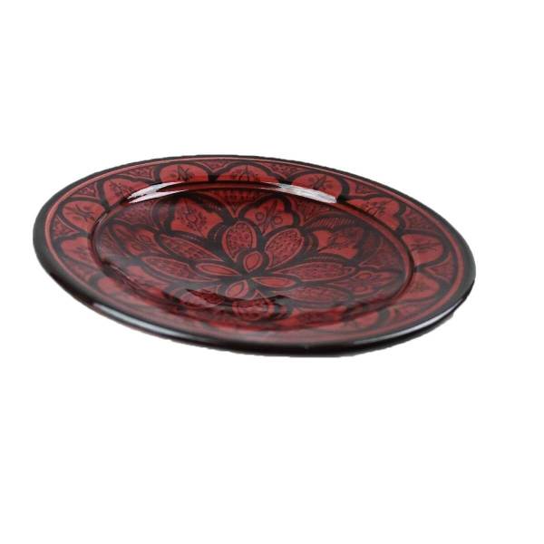 Simandra Orientalischer Keramik Teller handbemalt marokkanische Keramikschüssel Wandteller mittel Flash Sale