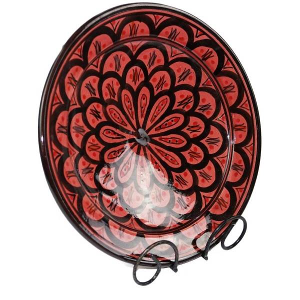 Simandra Orientalischer Keramik Teller handbemalt marokkanische Keramikschüssel Wandteller mittel Flash Sale