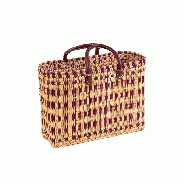 Simandra Seegras Tasche mittel kurzer Griff Einkaufskorb Flechtkorb Korbtasche Korb