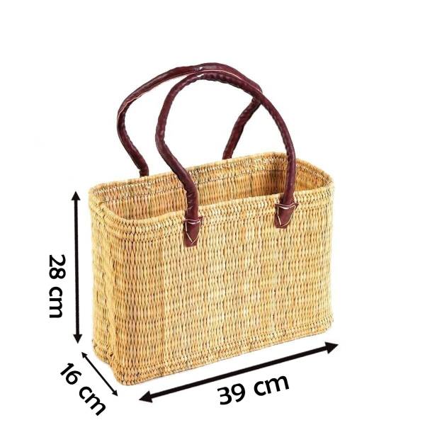 Simandra Seegras Tasche mittel langer Griff Einkaufskorb Flechtkorb Korbtasche Korb Cyber Monday