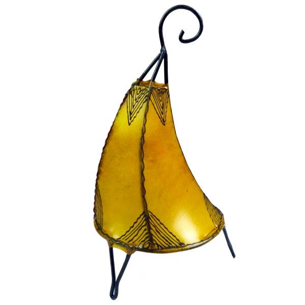 Simandra Orientalische Lampe Hennalampe marokkanische Lederlampe Tischleuchte Stehleuchte Henna Tissir Orient 35-38 cm