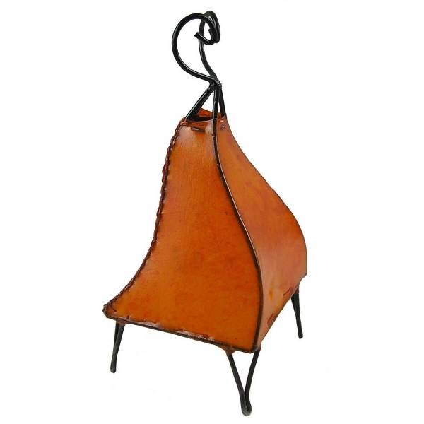 Simandra Orientalische Lampe Hennalampe marokkanische Lederlampe Tischleuchte Stehleuchte Mellah einfarbig 35-38 cm Muttertagsangebot