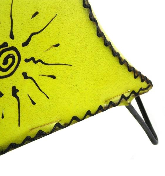 Simandra Orientalische Lampe Hennalampe marokkanische Lederlampe Tischleuchte Stehleuchte Mellah Sonne 35-38 cm Valentinstagsangebot