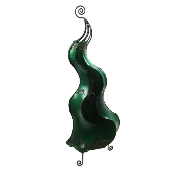 Simandra Orientalische Lampe Hennalampe marokkanische Lederlampe Tischleuchte Stehleuchte Mogador Gecko 80 cm