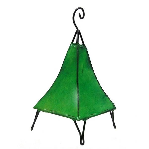 Simandra Orientalische Lampe Hennalampe marokkanische Lederlampe Tischleuchte Stehleuchte Pyramide einfarbig 35-38 cm Online Outlet
