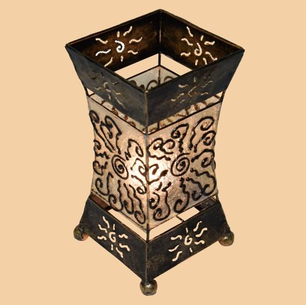 Simandra Stimmungsleuchte Stehlampe Xenia asiatische Tischlampe mit Sonnenmotiv Bestseller