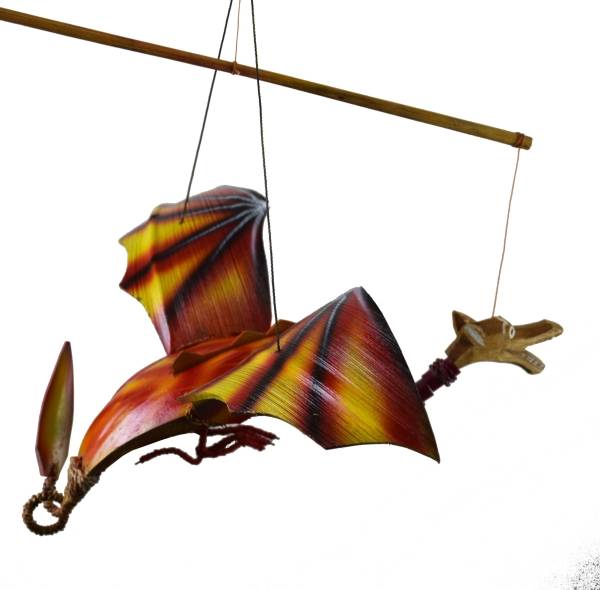 Simandra Windspiel Mobile Fantasy Mittelalter Drache rot Sonderangebote