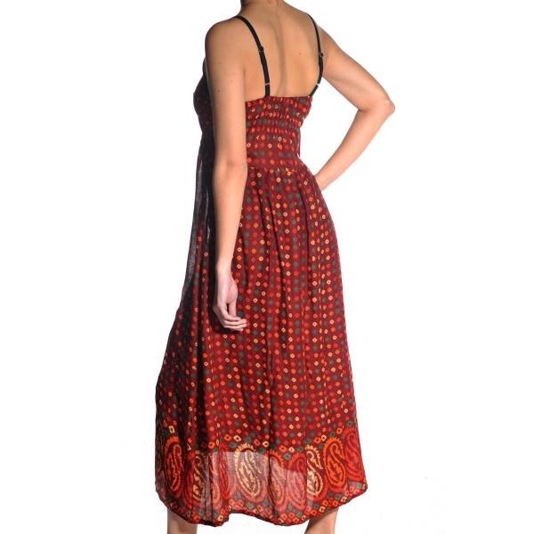 Simandra Maxikleid Amanita wunderbar feminin leuchtend Rot mit tiefem V-Ausschnitt Tiefpreis