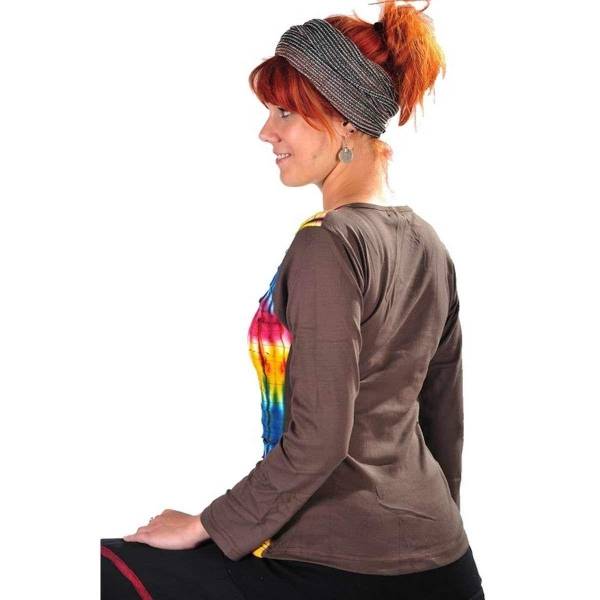 Simandra Patchwork Sweatshirt Sansa gebatikt im Cutted-Stil Letzte 3 Tage
